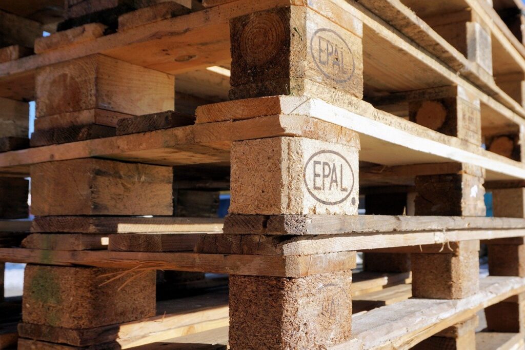 euro pallets, wood, pallets